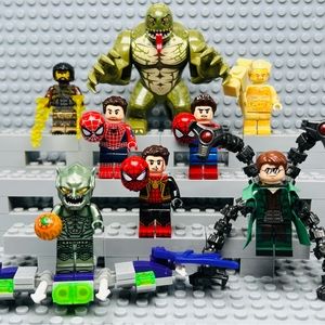 Spider Man: No Way Home Custom Minifigures Lot of 8
